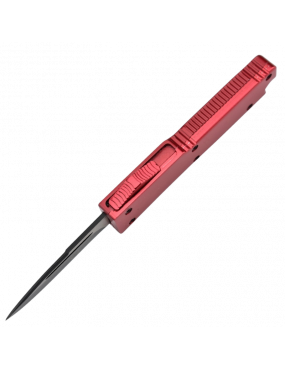 MKO30 Petit couteau OTF automatique aluminium anodisé rouge