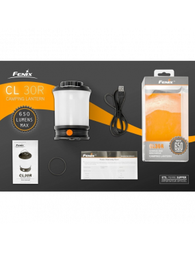 CL30R Noir - Lampe de camping - 650 Lumens