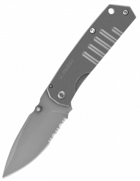 Schrade SCH304MS - Lame Drop Point partiellement dentelée