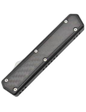 Golgoth G6FC OTF Automatic Knife - D2 Tanto Blade, Carbon Fiber Insert