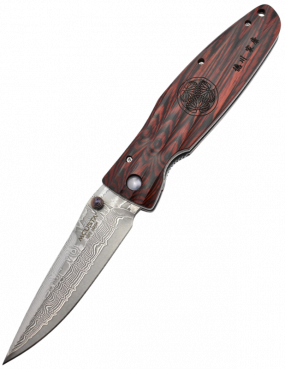 Mcusta Sengoku MC-183D Damas Pakka Wood rouge