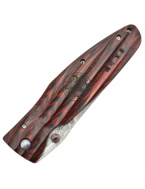 Mcusta Sengoku MC-183D Damas Pakka Wood rouge