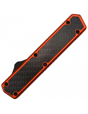 Golgoth G11BS5 Orange. Couteau automatique avec serrations