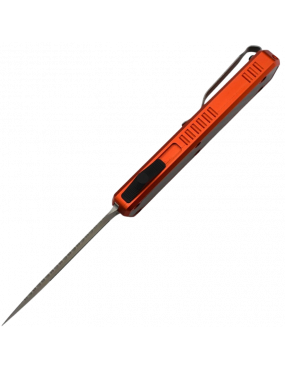 Golgoth G11BS5 Orange. Couteau automatique avec serrations