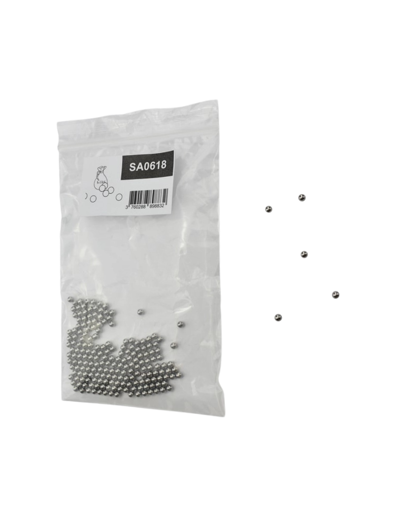 SA0618 Sachet de 200 billes acier 4,36mm pour lance-pierre