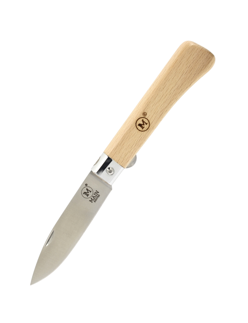 MAINKNIVES - 1000 - Workers line pocket knife - Beech wood