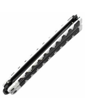 Maxknives P46B Couteau papillon manche aluminium blanc et noir