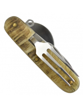 Max Knives P04 BE - Couverts pique-nique - Manche corne de bélier