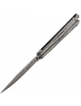 Maxknives P55S Couteau papillon lame acier 3CR13 manche acier silver