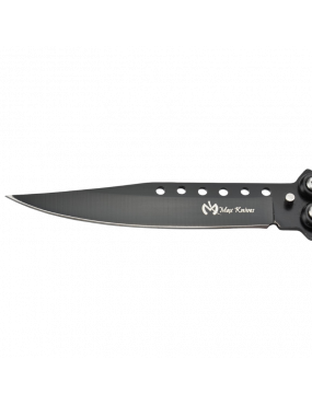 Maxknives P54B Couteau papillon lame acier 3CR13 manche acier noir