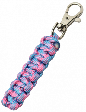 Max Knives MKPCRCB Porte-clé en paracorde rose clair et bleu