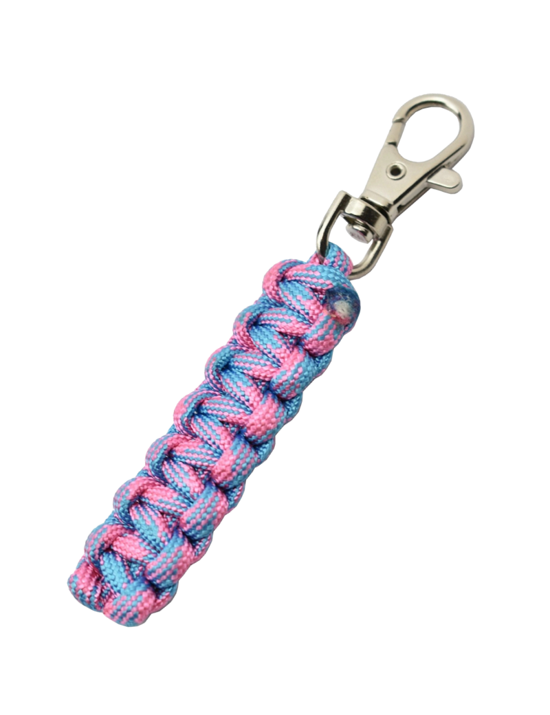 Max Knives MKPCRCB Porte-clé en paracorde rose clair et bleu