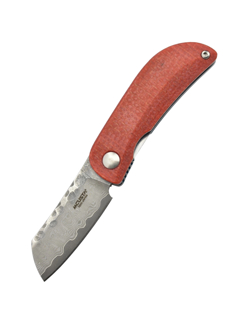 Mcusta MC-213D Damas Micarta rouge et bleu