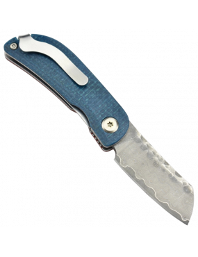 Mcusta MC-213D Damas Micarta rouge et bleu