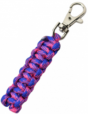 Max Knives MKPCRFB Porte-clé en paracorde rose foncé et bleu