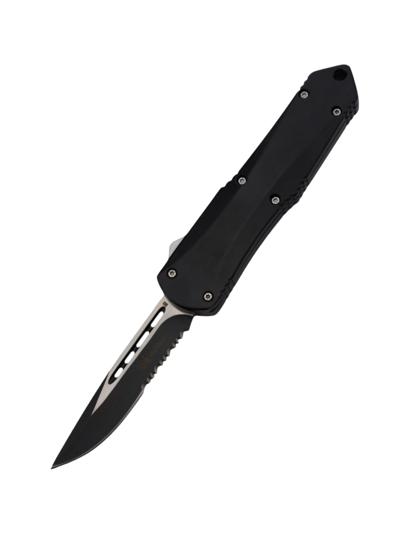 MAX KNIVES - MKO43S - Couteau automatique lame semi dentelée acier