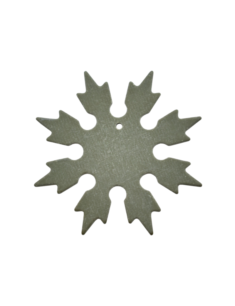 8-Branch Shuriken in Kaki G10 - Diameter 52mm