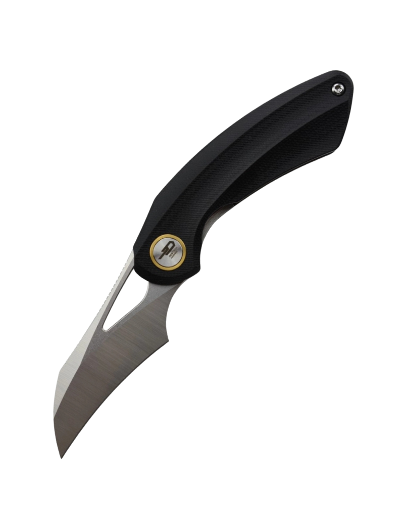 Bestech Bihai BG53 A1 Folding Knife – Ostap Hel Design, 14C28N Hawkbil