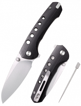 REMETTE RT-BEE 14C28N Blade Knife Outdoor Folding Pocket EDC Knives with Fruit Food Fork Toothpick RT-BEE-G