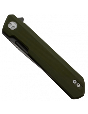 Bestechman Dundee BMK01E Folding Knife – D2 Steel, Green G10 Handle,