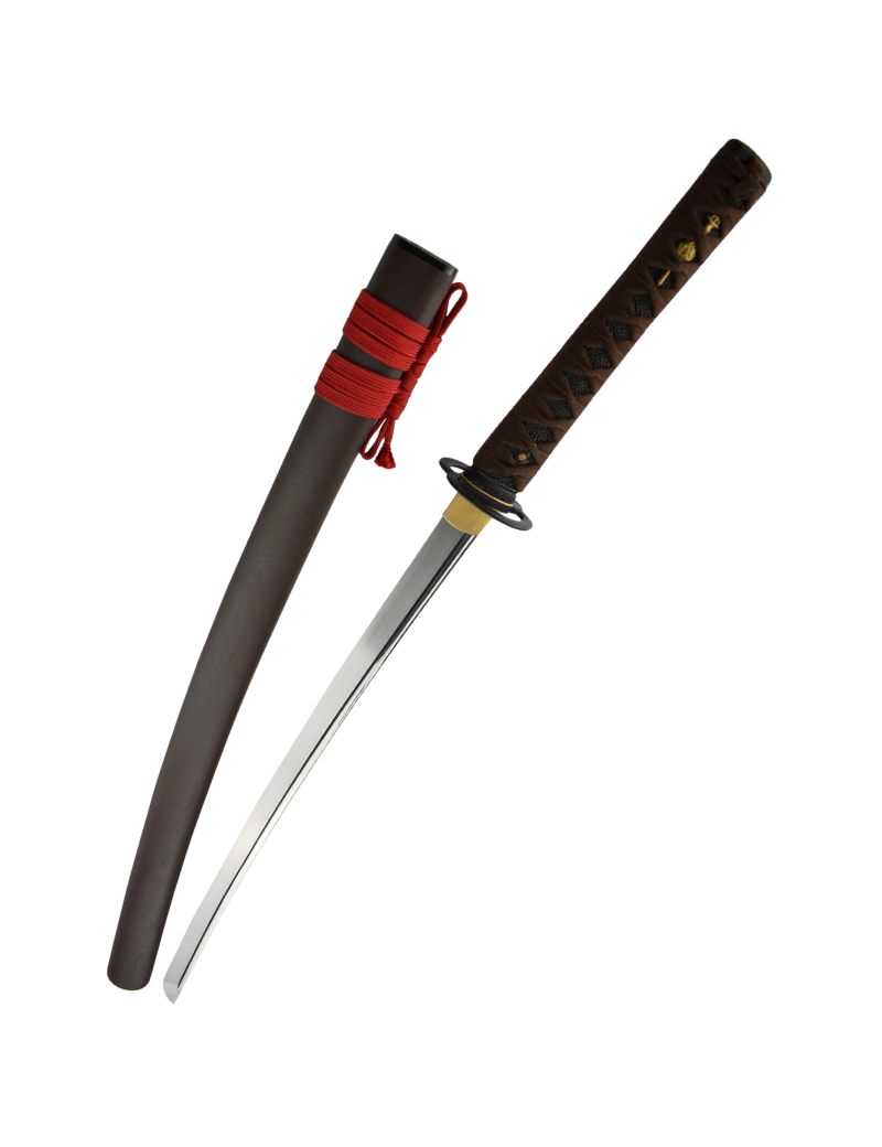 Wakizashi S9 – Lame Acier 5160 et Poignée Tsuka Raffinée