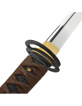 Wakizashi S9 – Lame Acier 5160 et Poignée Tsuka Raffinée