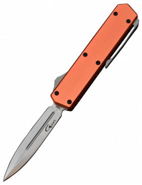 Couteau Automatique OTF Golgoth G13DT Orange - Lame VG10 Double Tranch