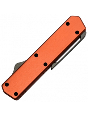 Couteau Automatique OTF Golgoth G13DT Orange - Lame VG10 Double Tranch