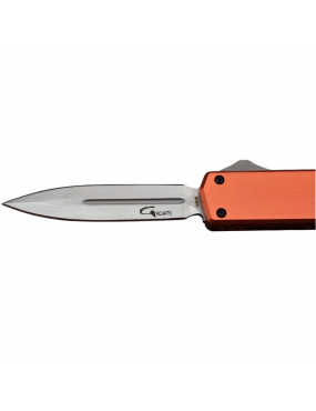 Golgoth G13DT Orange Automatic OTF Knife - VG10 Double-Edged Blade