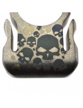 TIKNU9SK Impact tool en titane anodisé motif skull