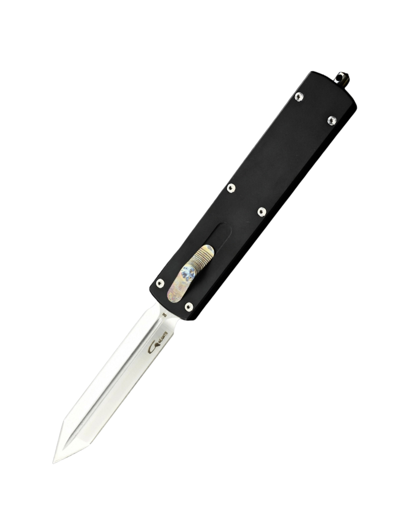 Golgoth G12G+ Automatic OTF Knife - D2 Glaive Blade, Aluminum Handle,