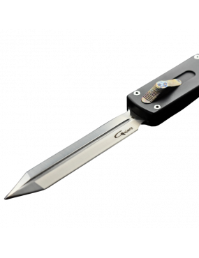 Golgoth G12G+ Automatic OTF Knife - D2 Glaive Blade, Aluminum Handle,