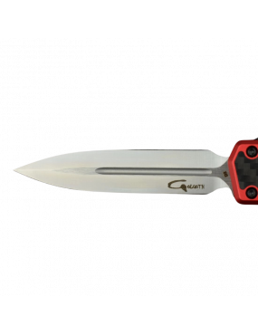 Golgoth G11B3 Rouge. Couteau automatique OTF