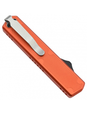 GOLGOTH - G11C5 - Orange OTF lame acier D2 manche aluminium orange et fibre de carbone