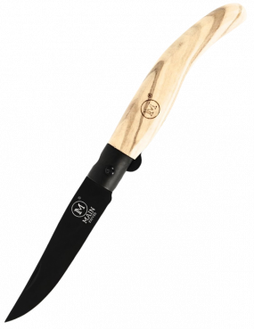 MAINKNIVES - 9002 - Spanish line pocket knife - TIT coating, Olive wood