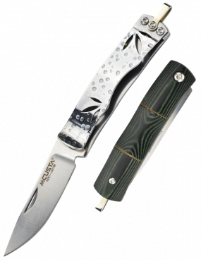 Couteau Pliant Mcusta MC-154 Acier VG-10 Micarta Vert Cran Forcé