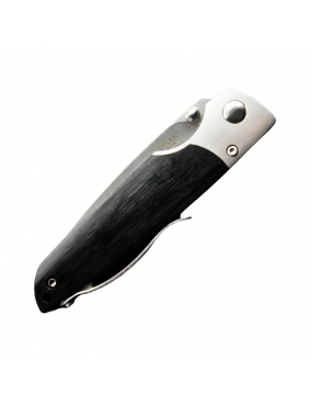 Mcusta MC144G Folding Knife Shinra Teana Black Pakkawood SG2 Steel