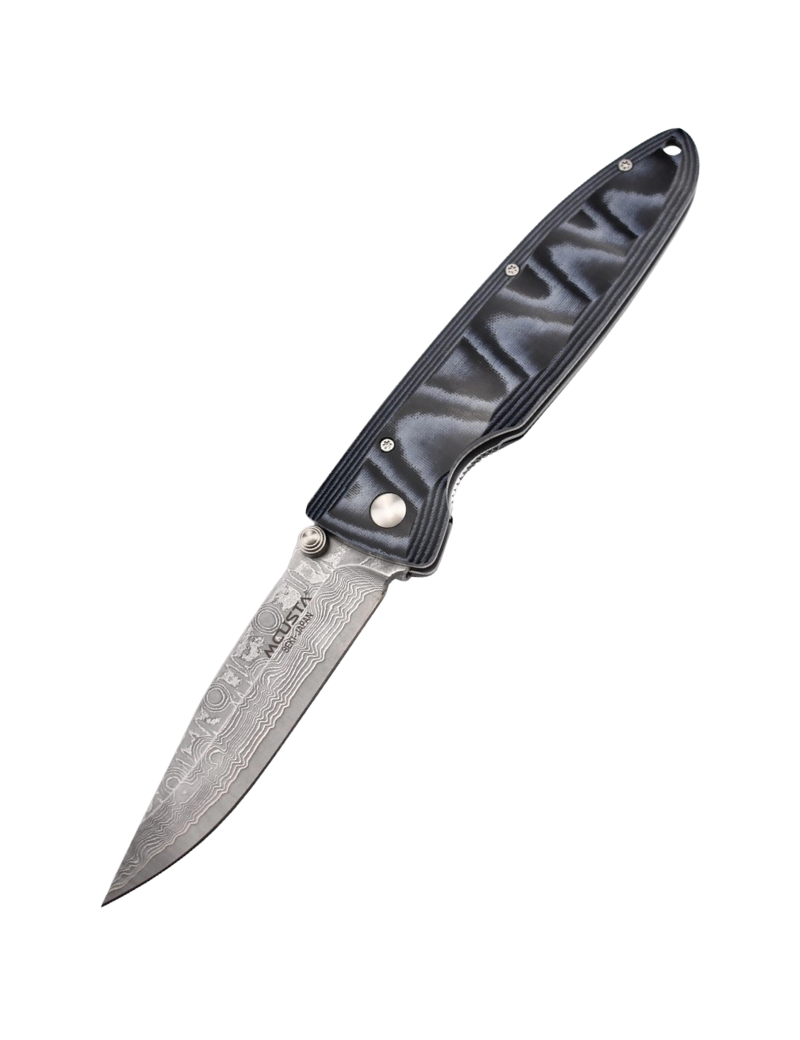 Mcusta MC-10D  - Lame Damas - Manche Micarta bleu