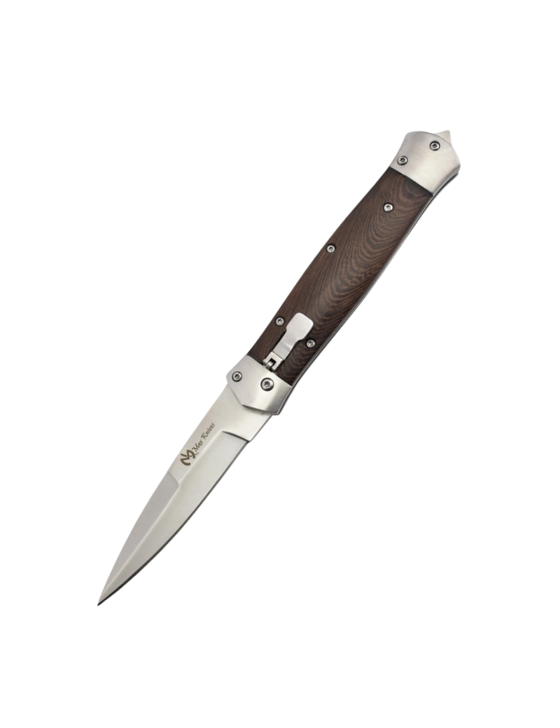 Maxknives MKO15 Couteau automatique lame acier manche bois