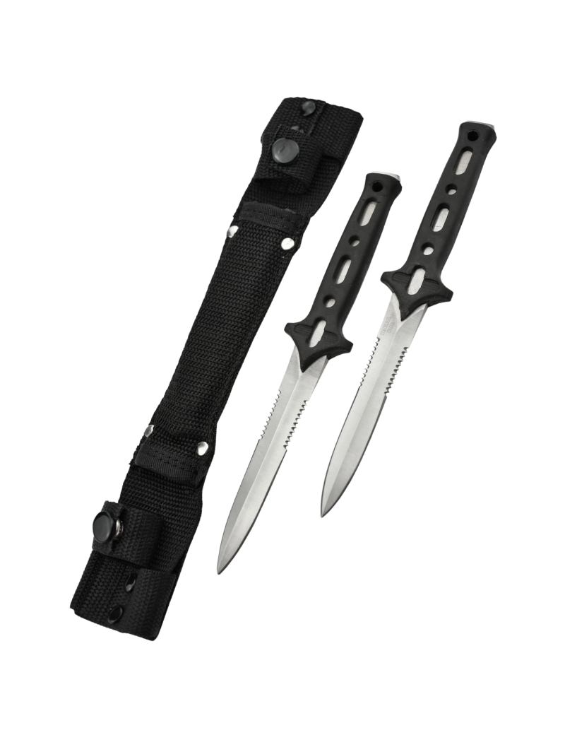 Hunting Knife HK8855 Set de 2 couteaux de chasse avec étui