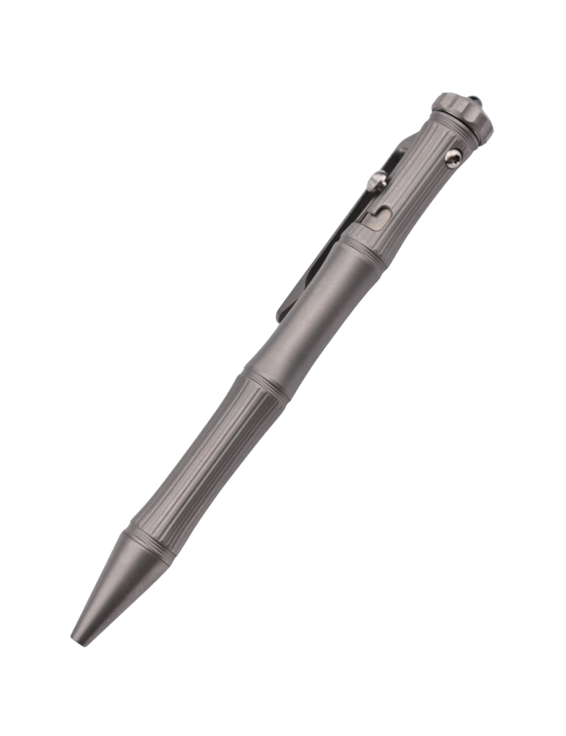 MaxKnives PEN8 Stylo tactique en titane brise vitre et Spinner