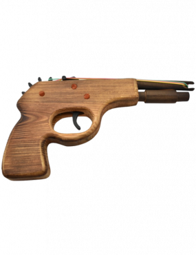 Rubber Band Shooter 3704-RW2 - Pistolet à élastiques en bois