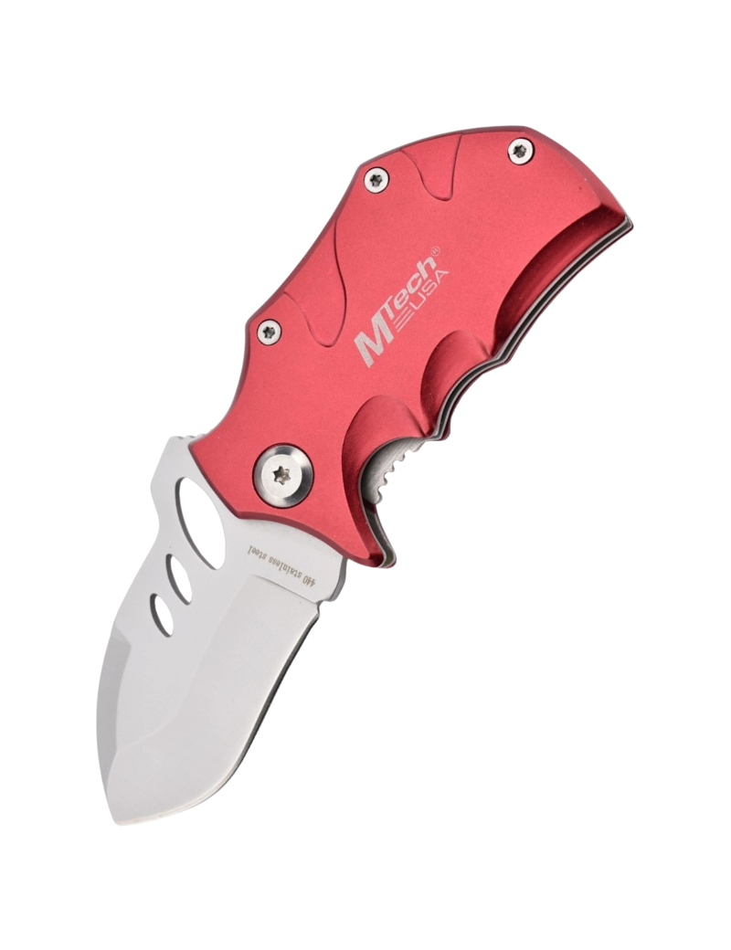 MTech MT-365RD - Couteau de poche Rouge en acier 440