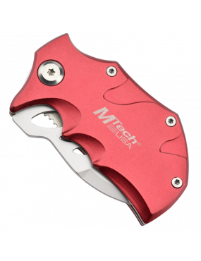 MTech MT-365RD - Couteau de poche Rouge en acier 440