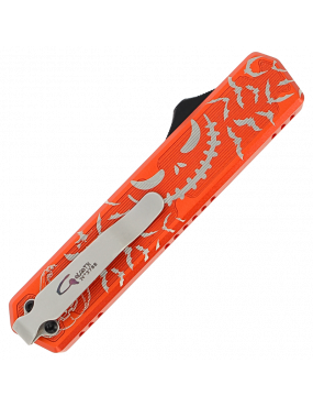 Golgoth OTF Automatic Knife Halloween Edition, D2 Steel Blade, Orange