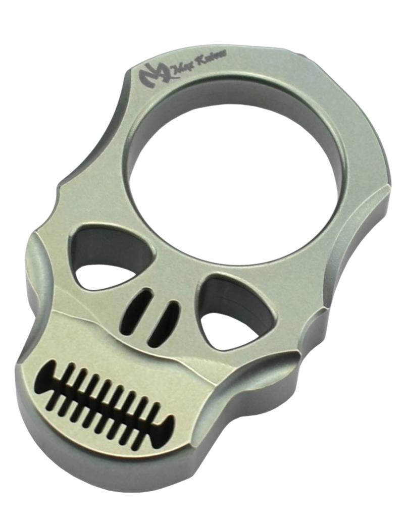 MAXKNIVES - TIKNU4+ - Impact skull knuckle titane anodisé