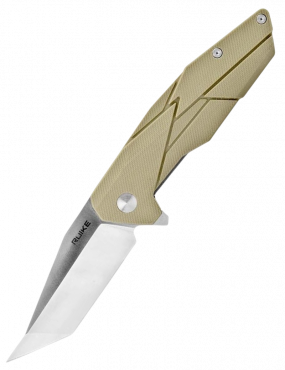 Ruike P138W - Couteau pliant Lame Tanto - Couleur Désert