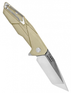 Ruike P138W - Couteau pliant Lame Tanto - Couleur Désert