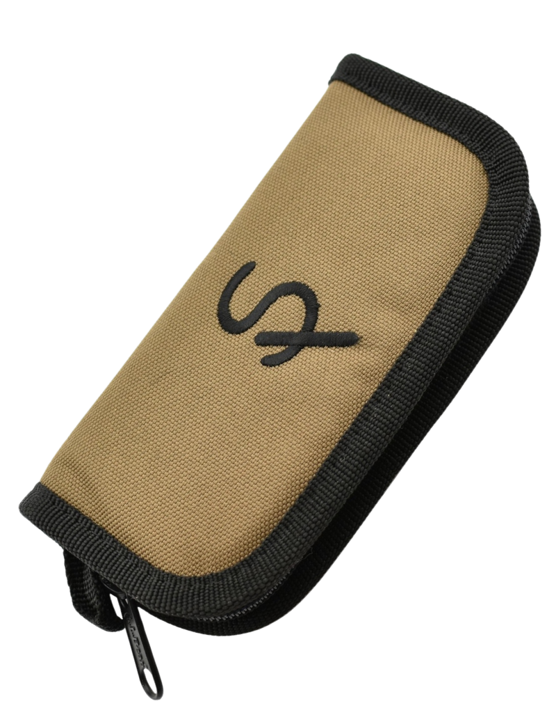 Housse de transport beige pour couteau avec logo Supper