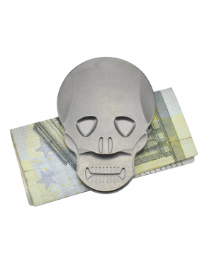 MaxKnives MKSMC Pince à billet Skull titane naturel